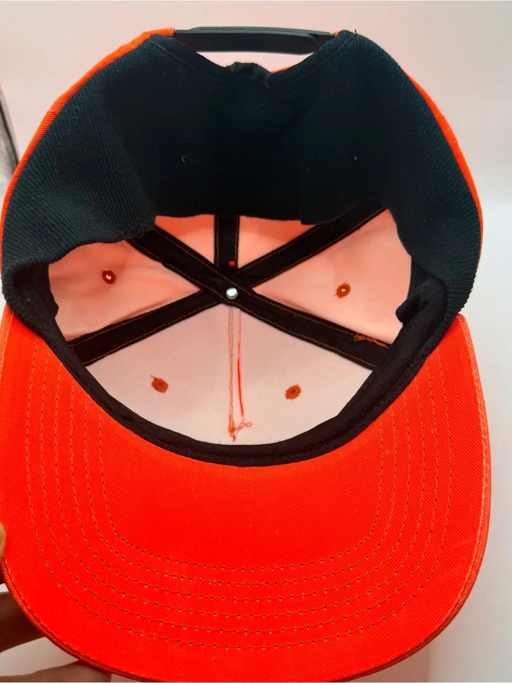 Blaze Orange Safety Hunting Hat Blank Adjustable SnapBack Baseball Cap